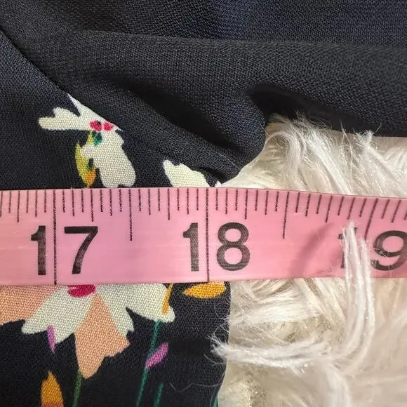 Lulus Herbaceous Babe Navy Floral Print Shift Dress Sz S NWT - Picture 8 of 9